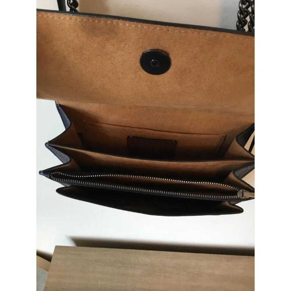 Coach Klare Crossbody in True Navy Pebble Leather w/Signature Studded Rivets